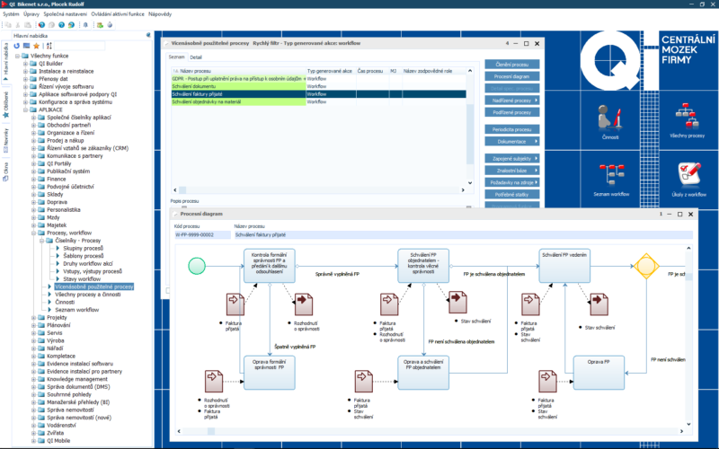 Schválení dokladu pomocí workflow