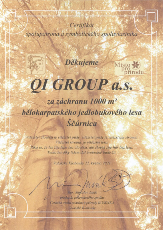 Certifikát Ščúrnica